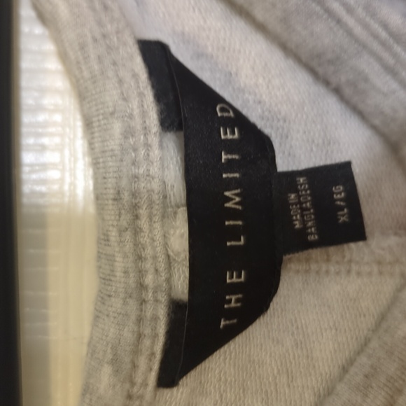 The limited sweatshirt jersey dress XL Heather Gray Midi - Picture 5 of 7